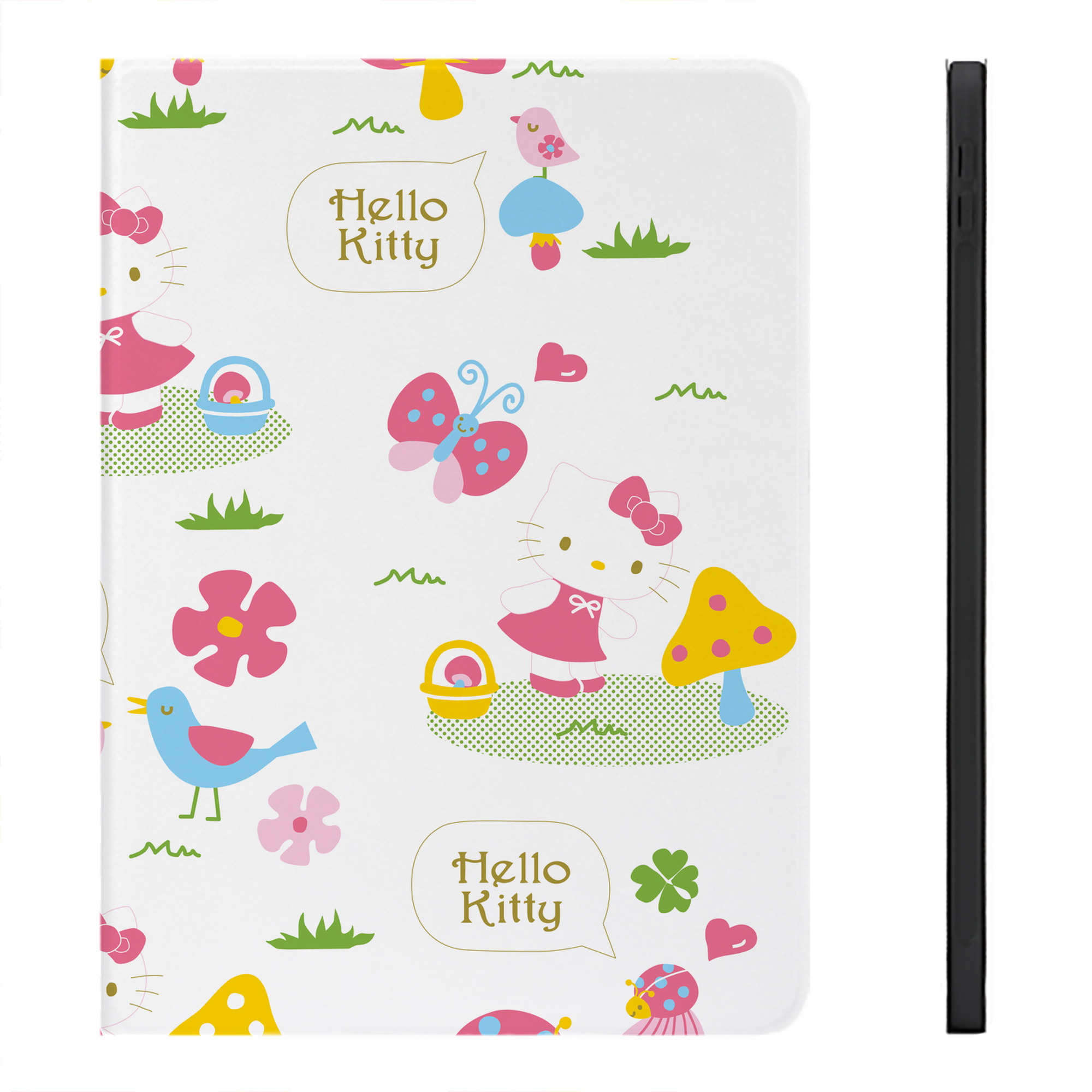 （画像用） Hello Kitty ハローキティ IPadケース ペンホルダー付き ブックスタイルデザイン